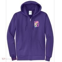 Rollin' Into 8 Skating Unicorn Birthday Full Zip Hoodie thumb 0