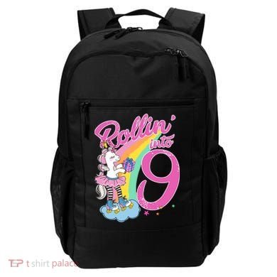 Rollin' Into 9 Skating Unicorn Birthday Backpack