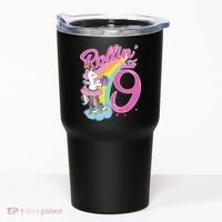 Rollin' Into 9 Skating Unicorn Birthday Tumbler thumb 0