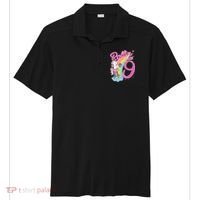 Rollin' Into 9 Skating Unicorn Birthday Sport-Tek Posi-UV Pro Polo thumb 0