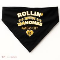 Rollin With Mahomes Kansas City USA-Made Doggie Bandana thumb 0