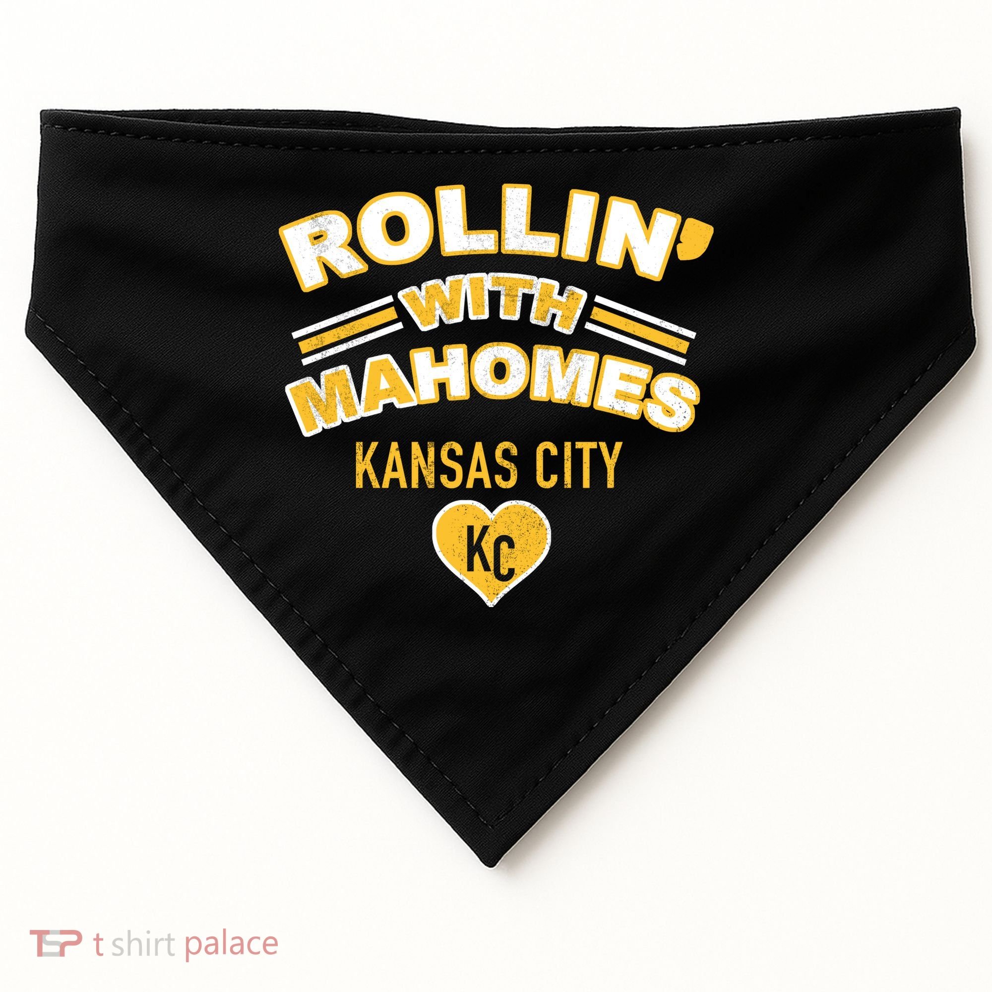 Rollin With Mahomes Kansas City USA-Made Doggie Bandana