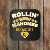Rollin With Mahomes Kansas City Coaster thumb 0