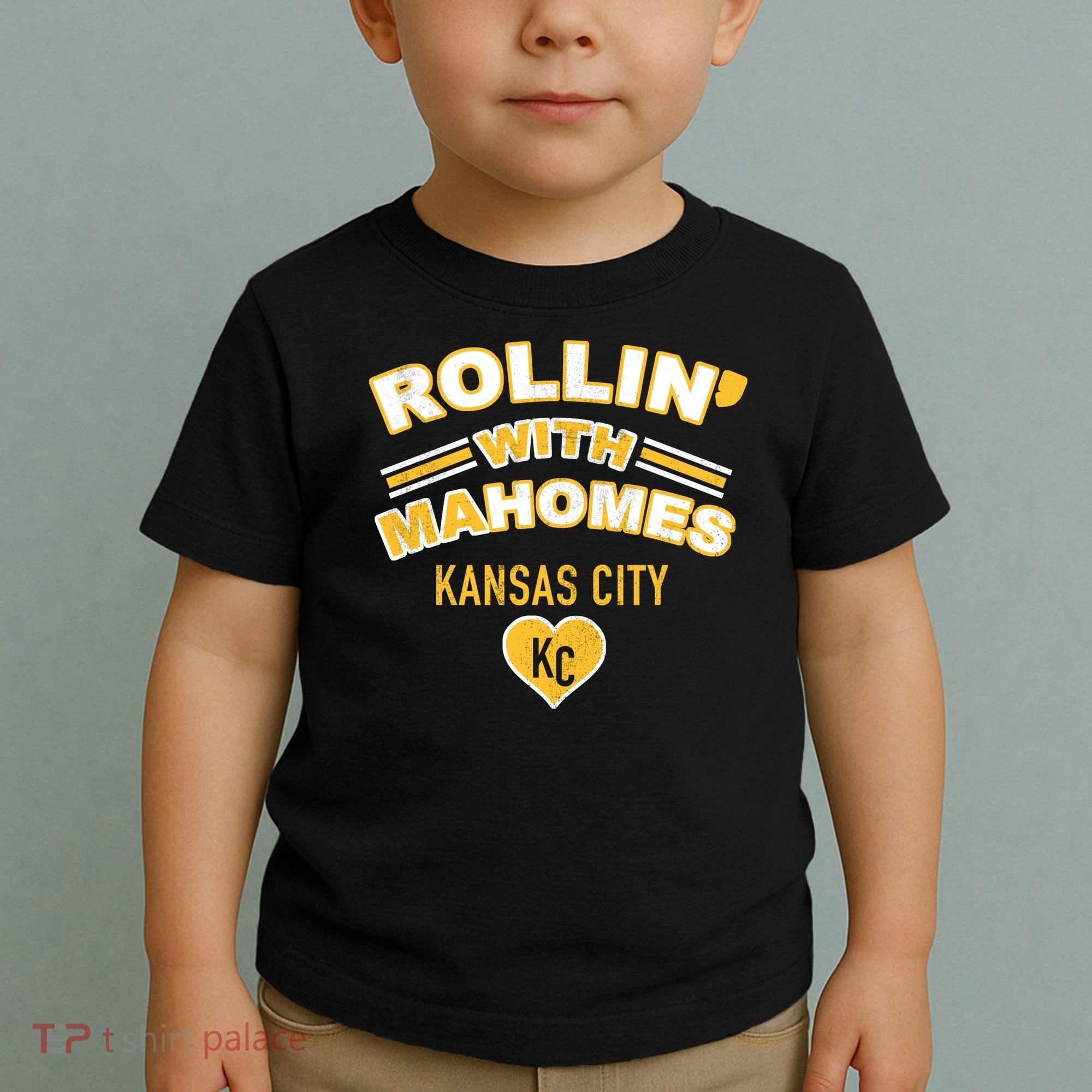 Rollin With Mahomes Kansas City Toddler T-Shirt