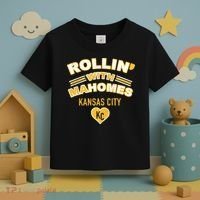 Rollin With Mahomes Kansas City Toddler T-Shirt thumb 3