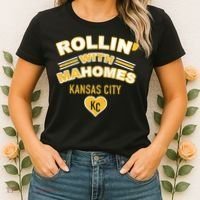 Rollin With Mahomes Kansas City Women's T-Shirt thumb 2