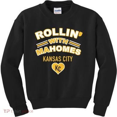 Rollin With Mahomes Kansas City Kids Sweatshirt