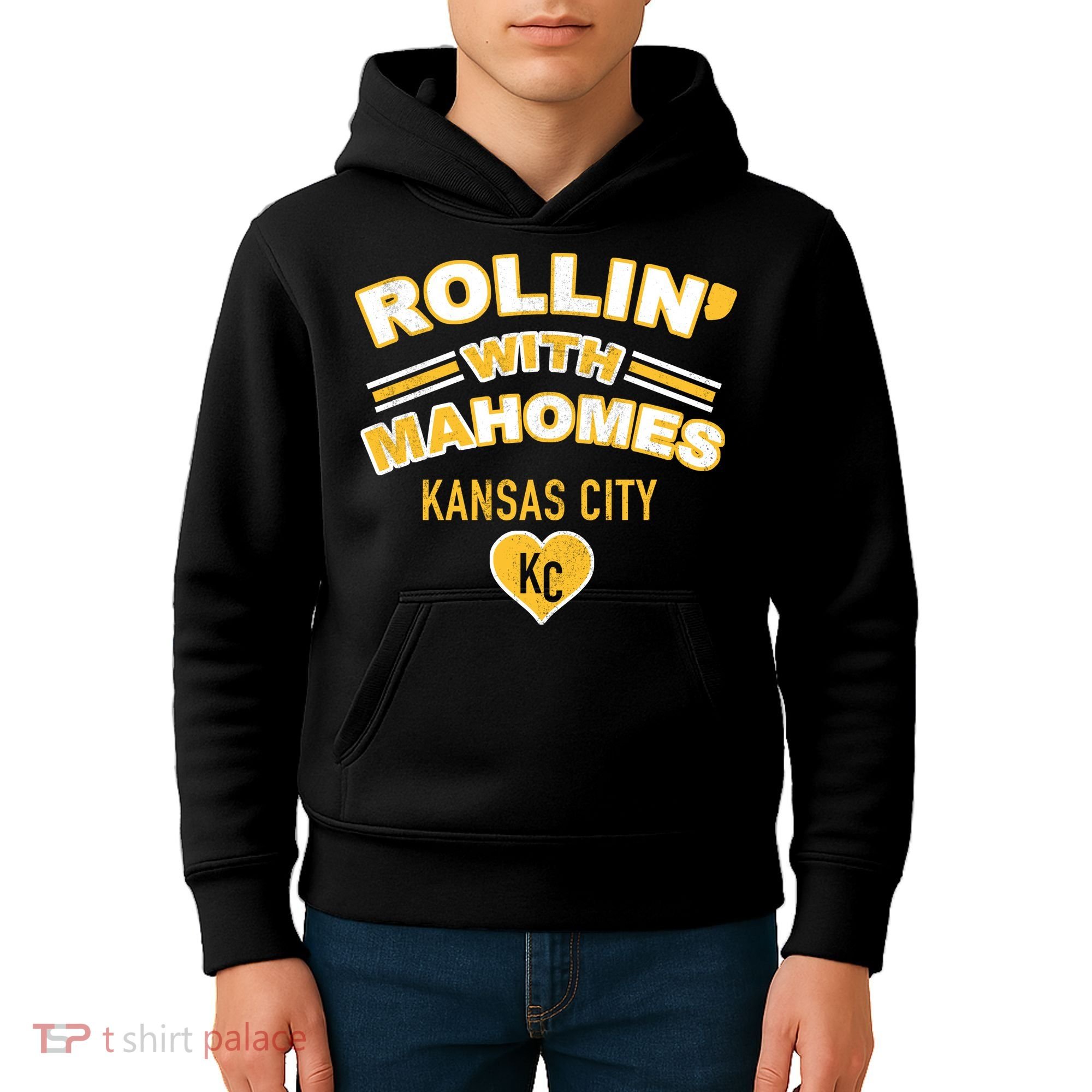Rollin With Mahomes Kansas City Kids Hoodie