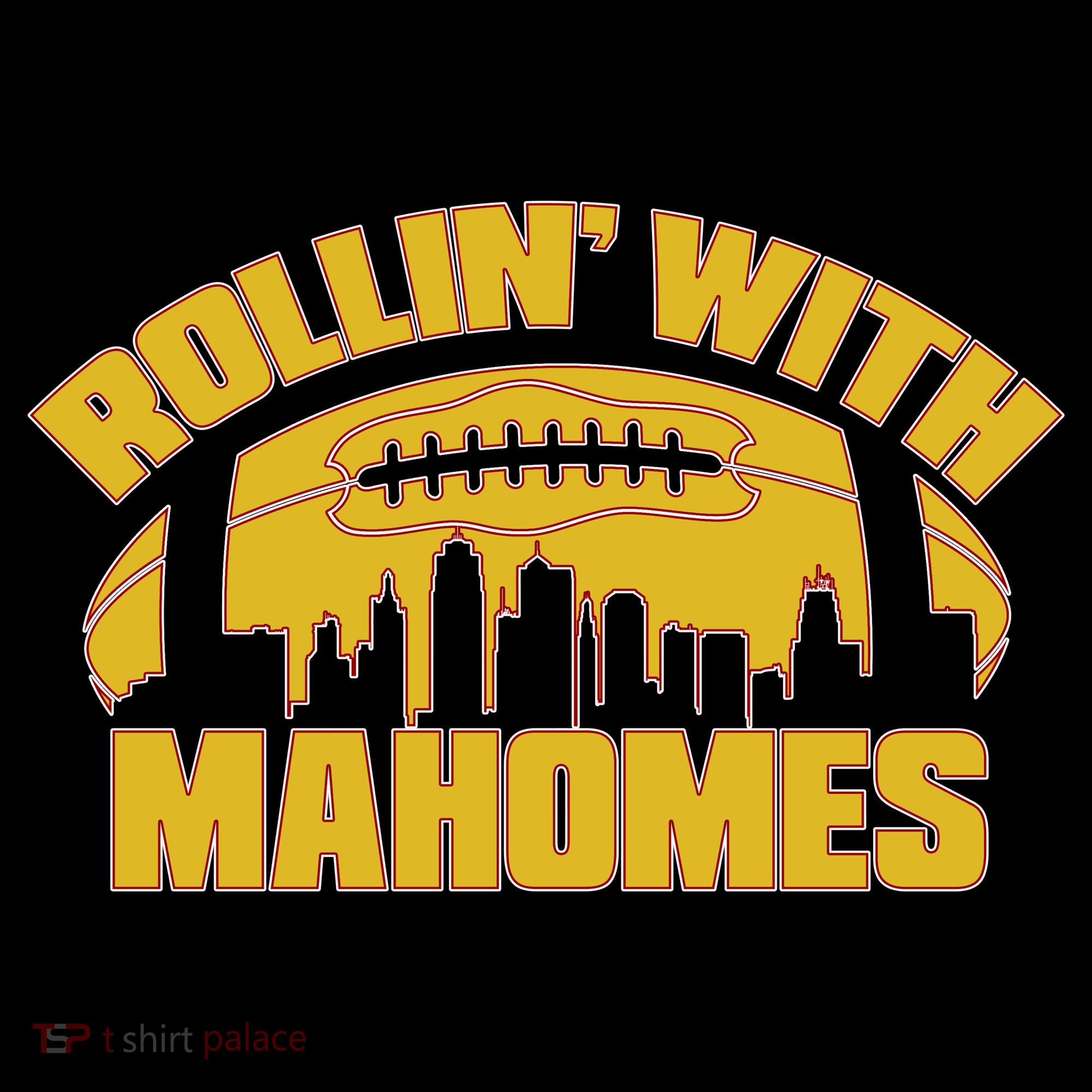 Rollin With Mahomes Kansas City Skyline Women's Hoodie