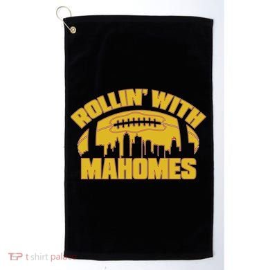 Rollin With Mahomes Kansas City Skyline Golf Towel