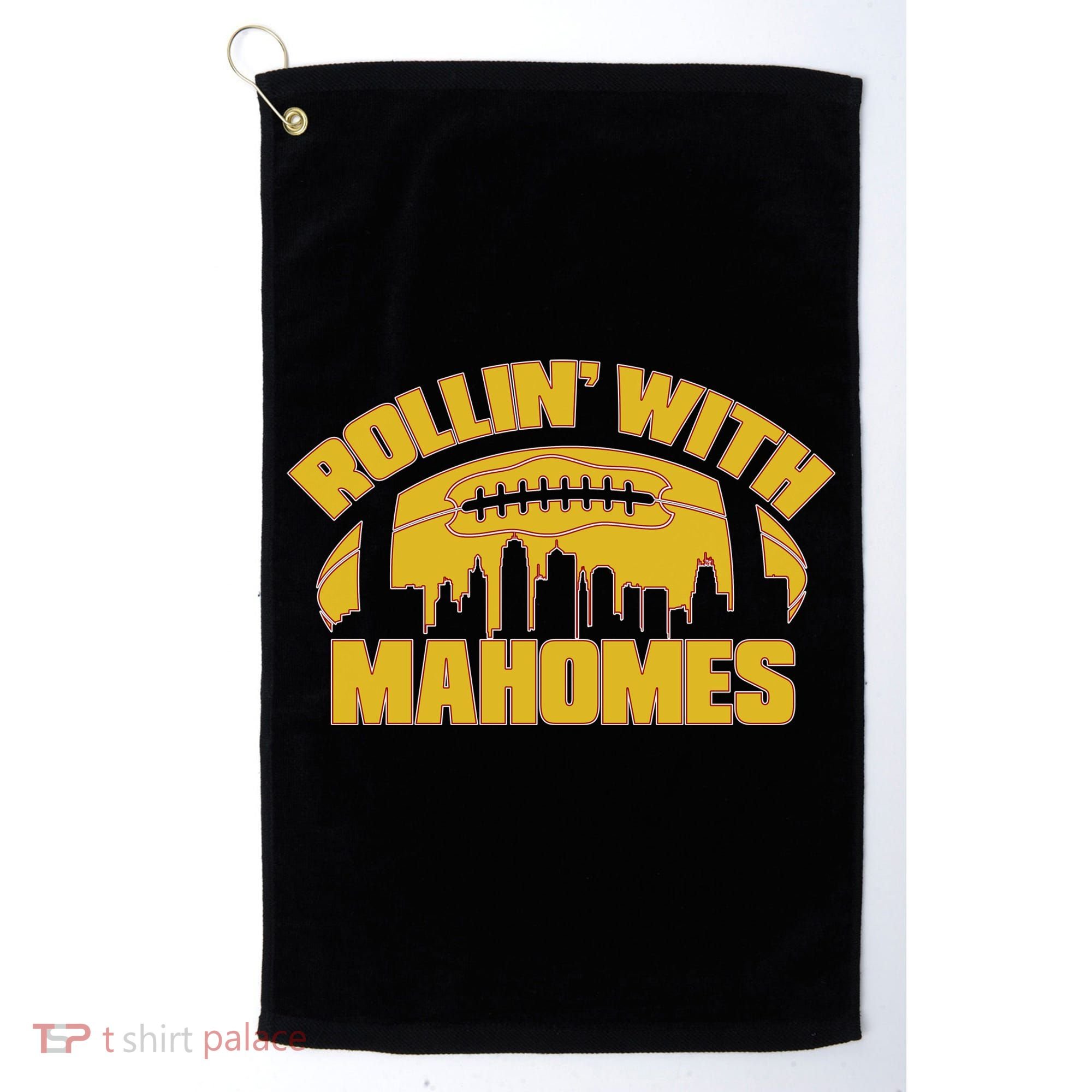 Rollin With Mahomes Kansas City Skyline Golf Towel