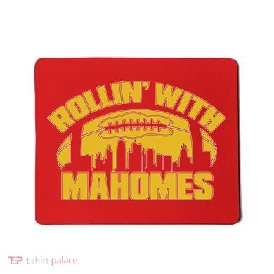 Rollin With Mahomes Kansas City Skyline Mousepad