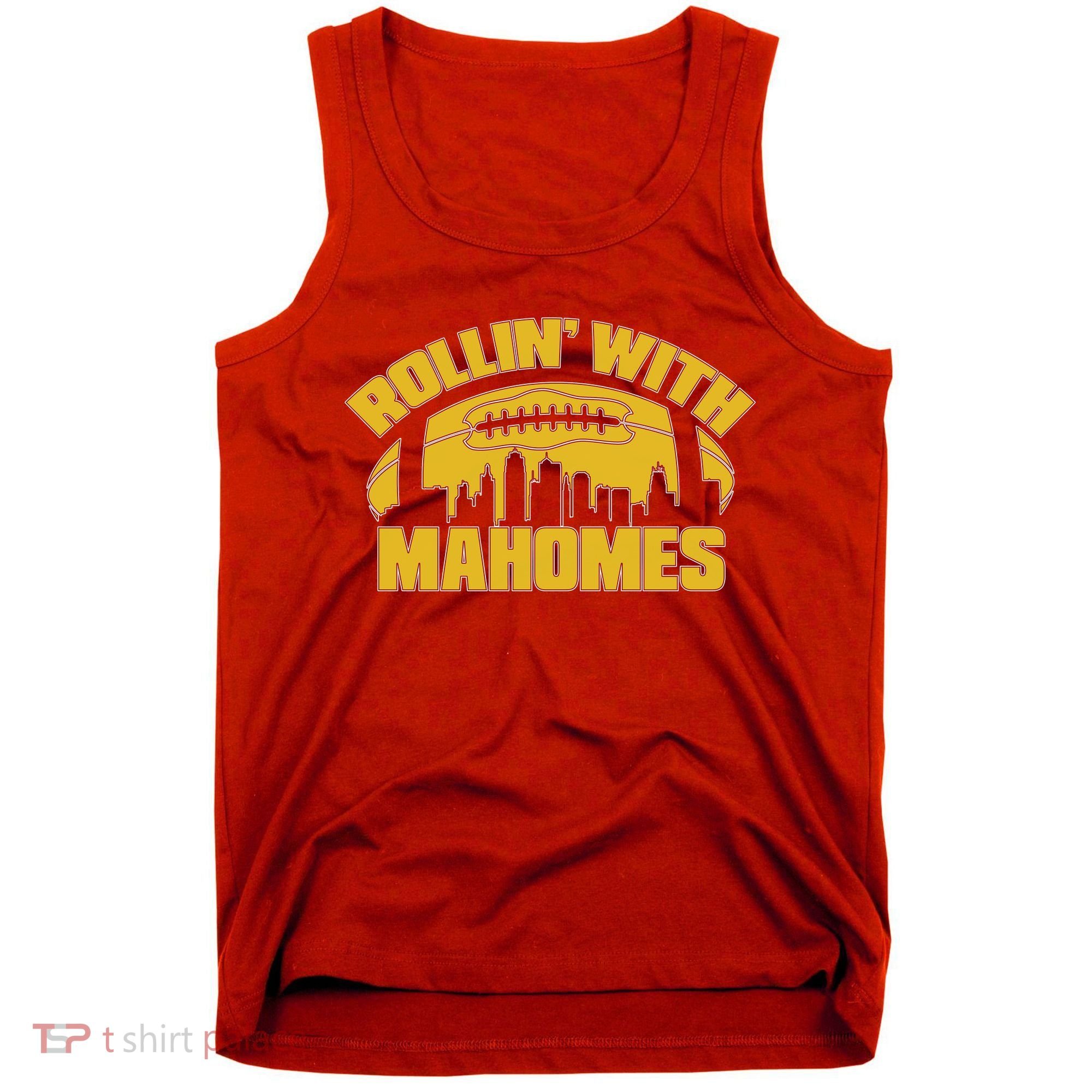 Rollin With Mahomes Kansas City Skyline Tank Top