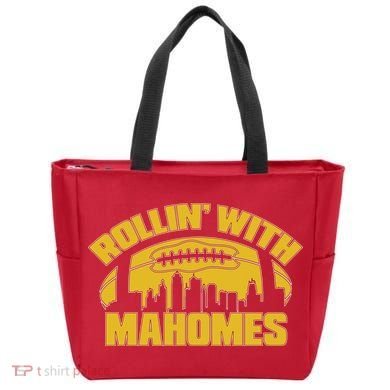 Rollin With Mahomes Kansas City Skyline Tote Bag