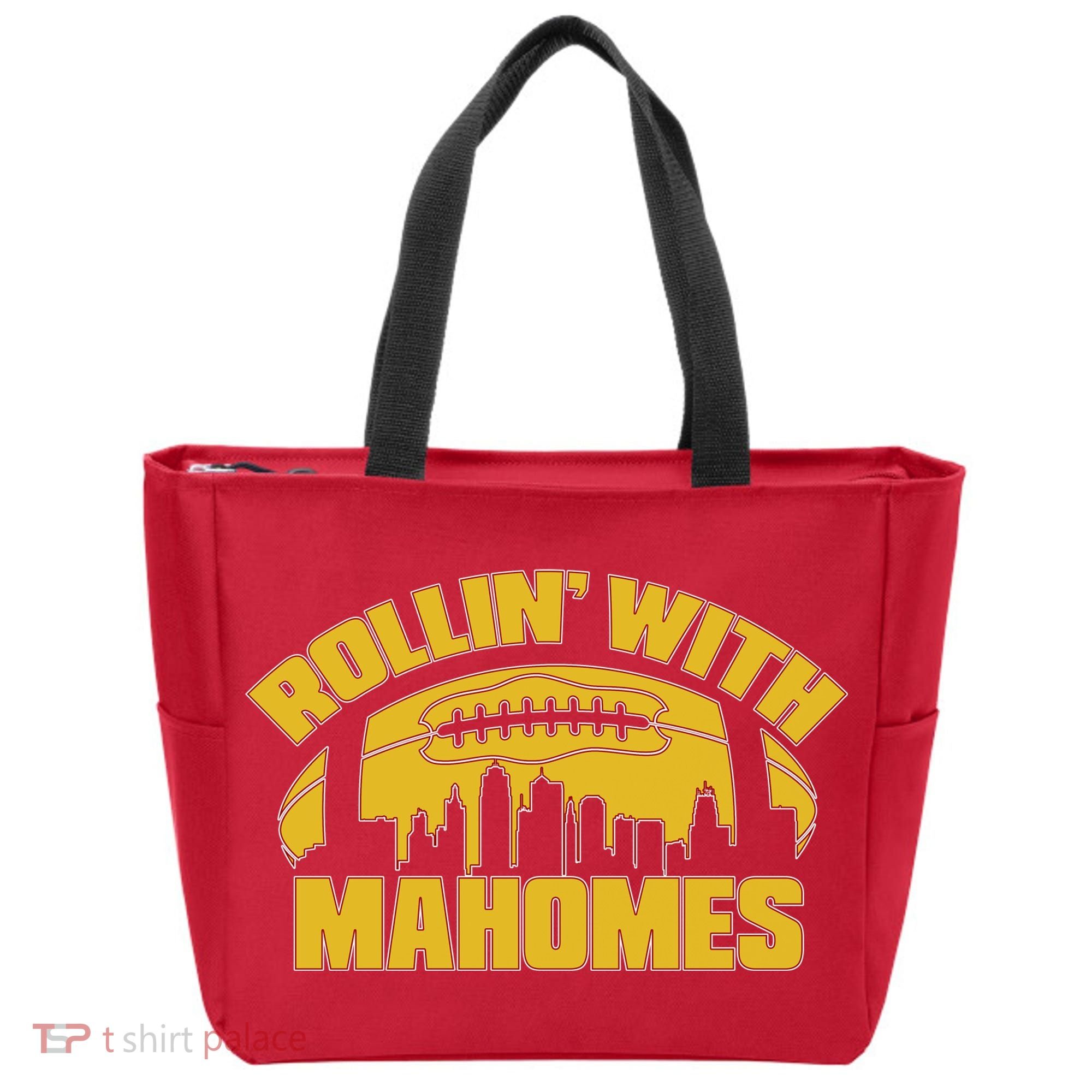 Rollin With Mahomes Kansas City Skyline Tote Bag