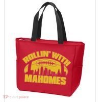 Rollin With Mahomes Kansas City Skyline Tote Bag thumb 3