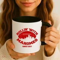 Rollin' With Mahomes Since 2017 Coffee Mug thumb 3