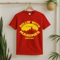Rollin' With Mahomes Since 2017 T-Shirt thumb 2