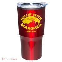 Rollin' With Mahomes Since 2017 Tumbler thumb 0