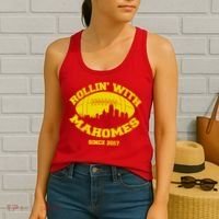 Rollin' With Mahomes Since 2017 Women's Tank Top thumb 2