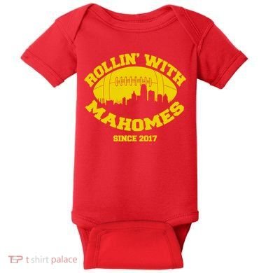 Rollin' With Mahomes Since 2017 Baby Bodysuit