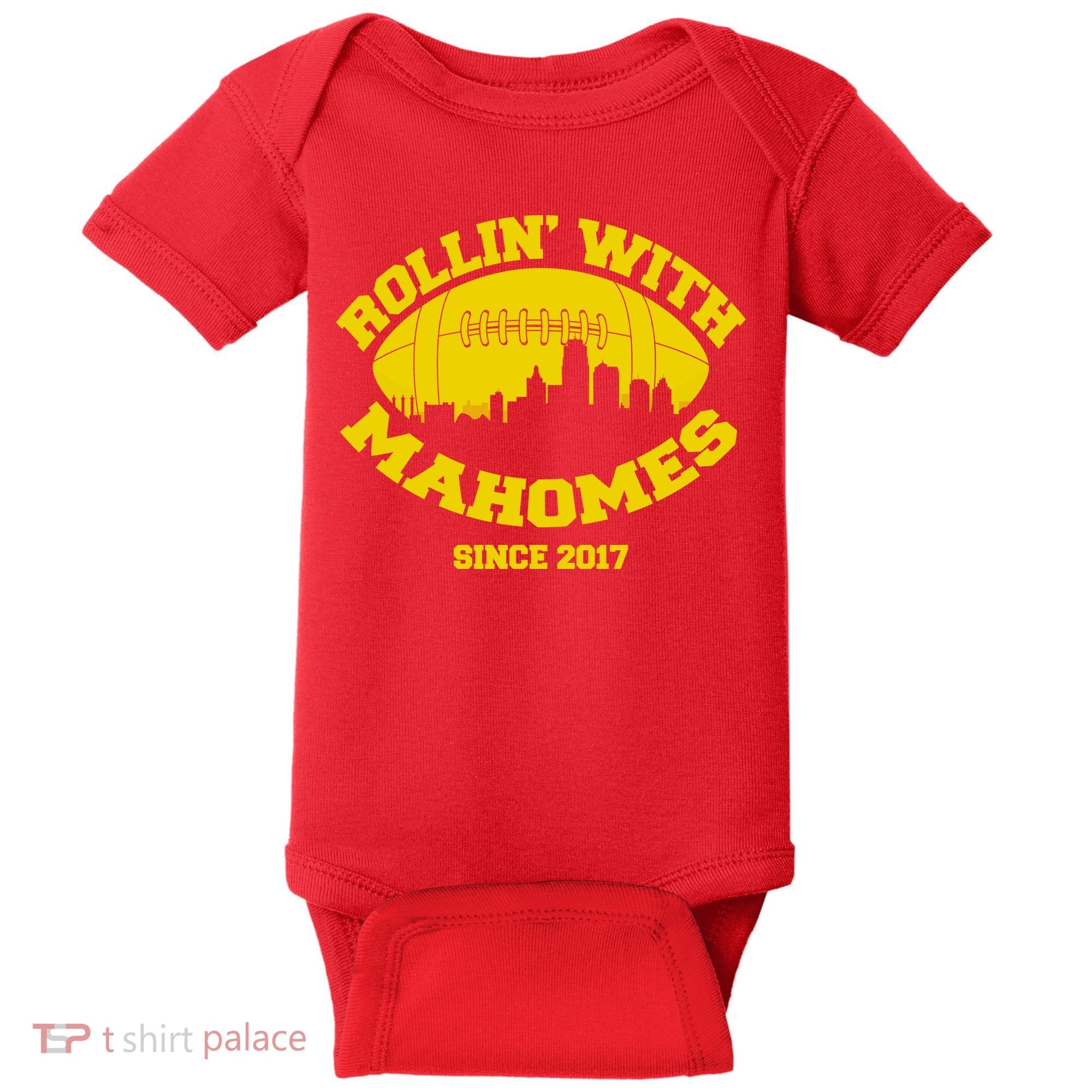 Rollin' With Mahomes Since 2017 Baby Bodysuit