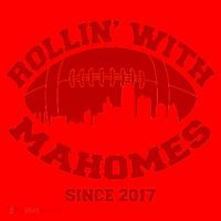 Rollin' With Mahomes Since 2017 Santa Hat thumb 1