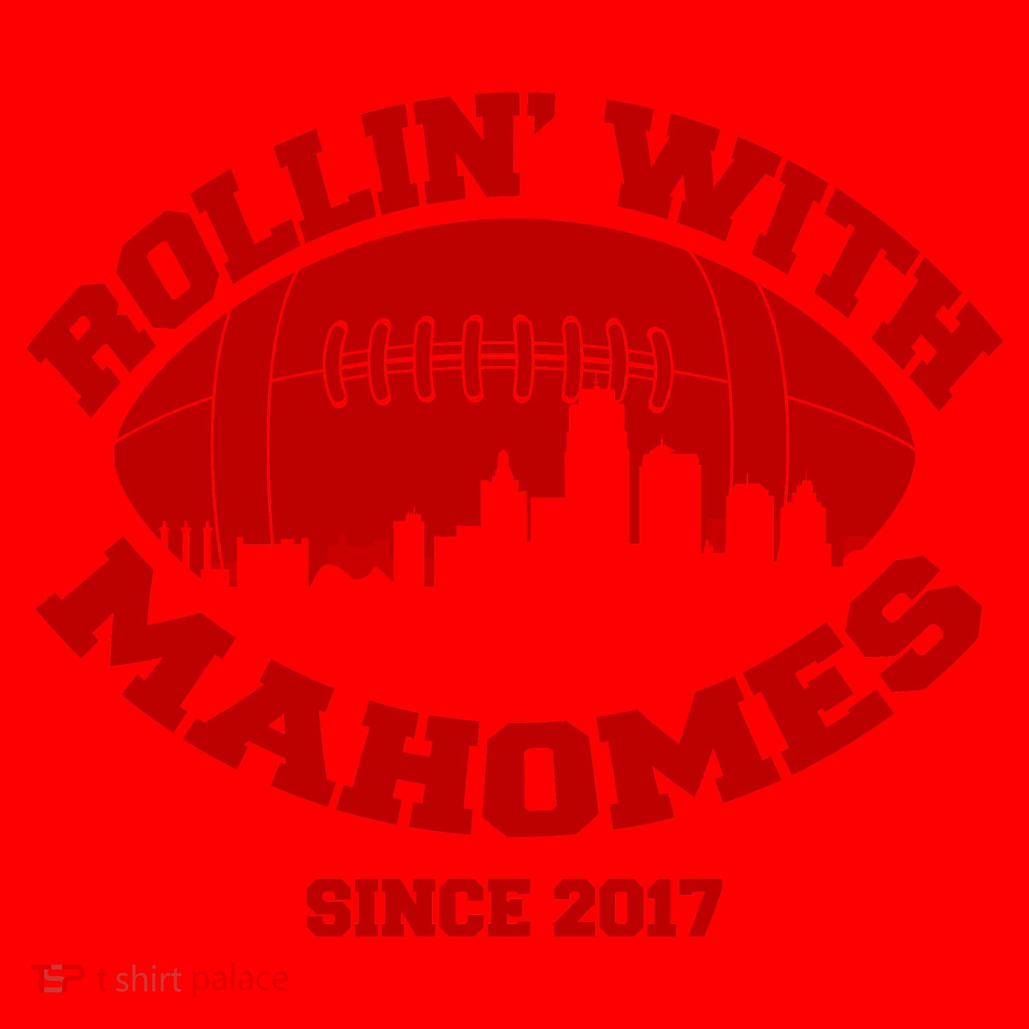 Rollin' With Mahomes Since 2017 Santa Hat
