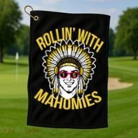 Rollin' With Mahomies Golf Towel thumb 1