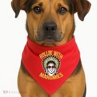 Rollin' With Mahomies USA-Made Doggie Bandana thumb 1