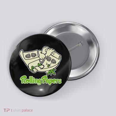 Rolling Paper 420 Medical Marijuana Button