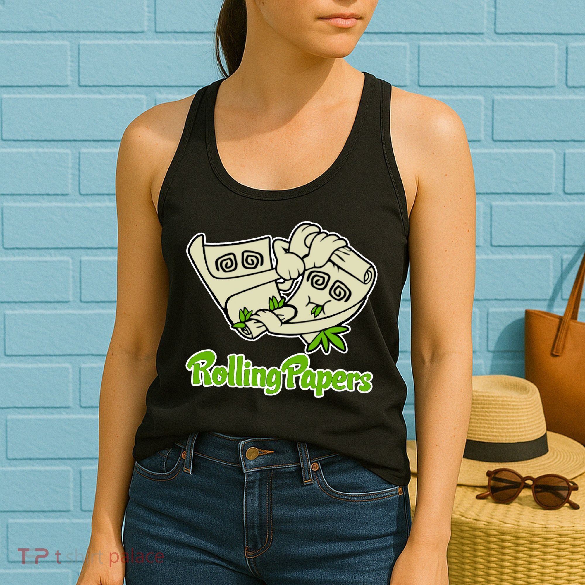 Rolling Paper 420 Medical Marijuana Women's Tank Top