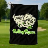 Rolling Paper 420 Medical Marijuana Golf Towel thumb 1