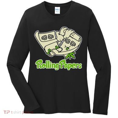 Rolling Paper 420 Medical Marijuana Women's Long Sleeve Shirt