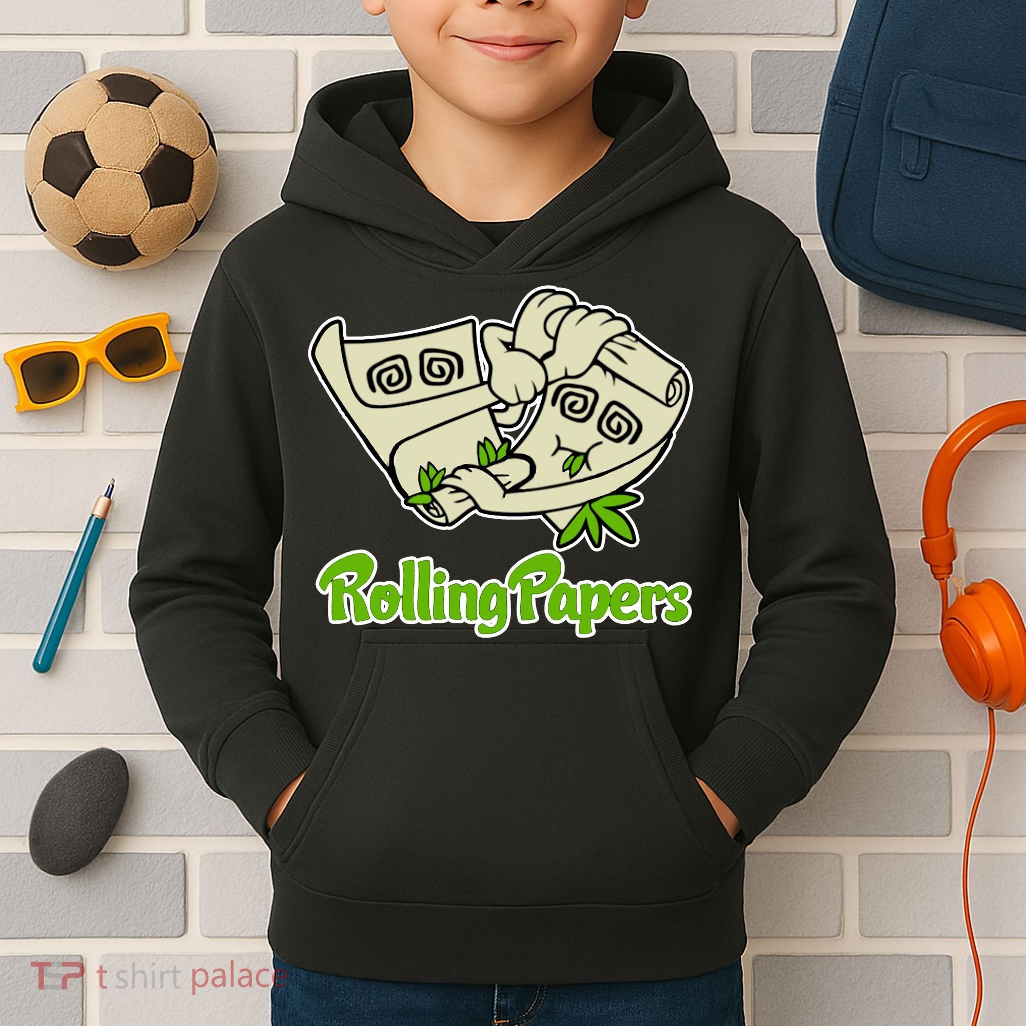Rolling Paper 420 Medical Marijuana Kids Hoodie