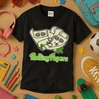 Rolling Paper 420 Medical Marijuana Kids T-Shirt thumb 3
