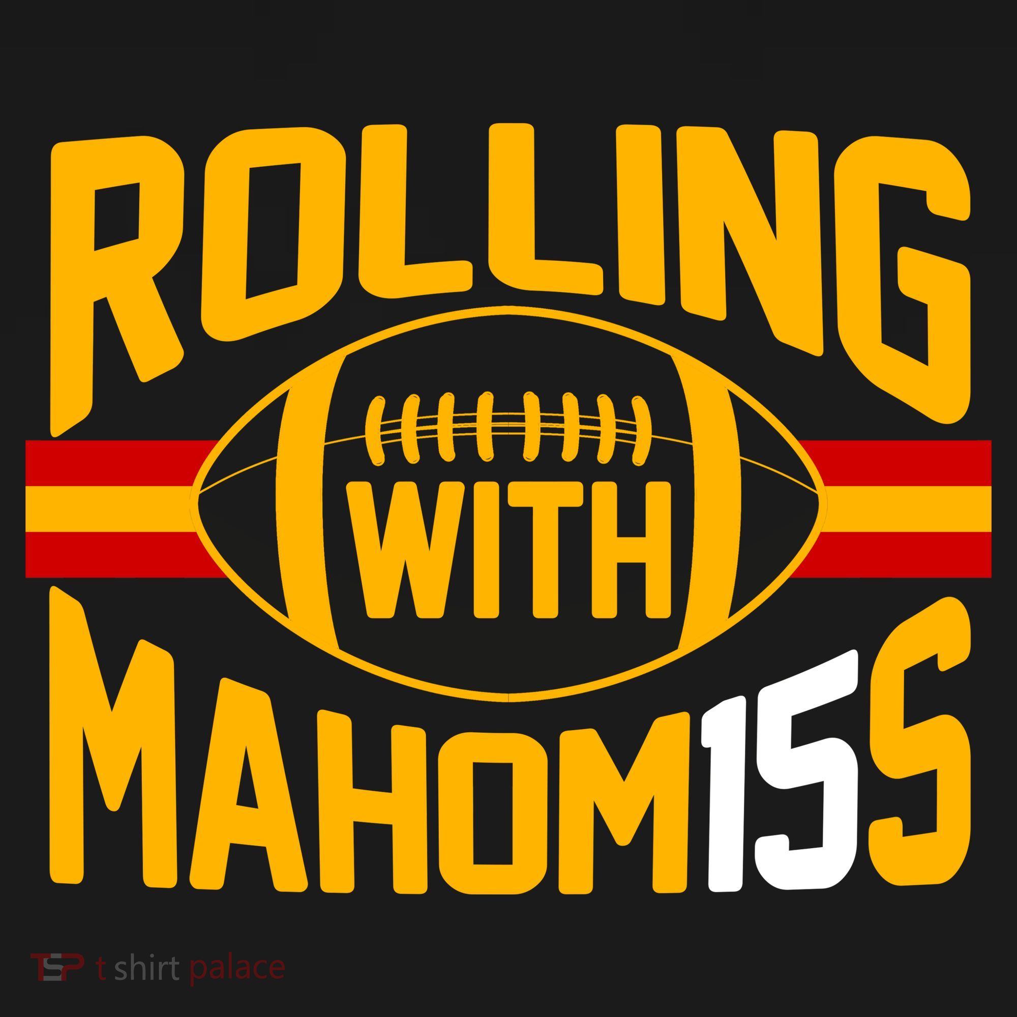 Rolling With Mahomes KC Football Backpack