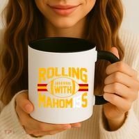 Rolling With Mahomes KC Football Coffee Mug thumb 3