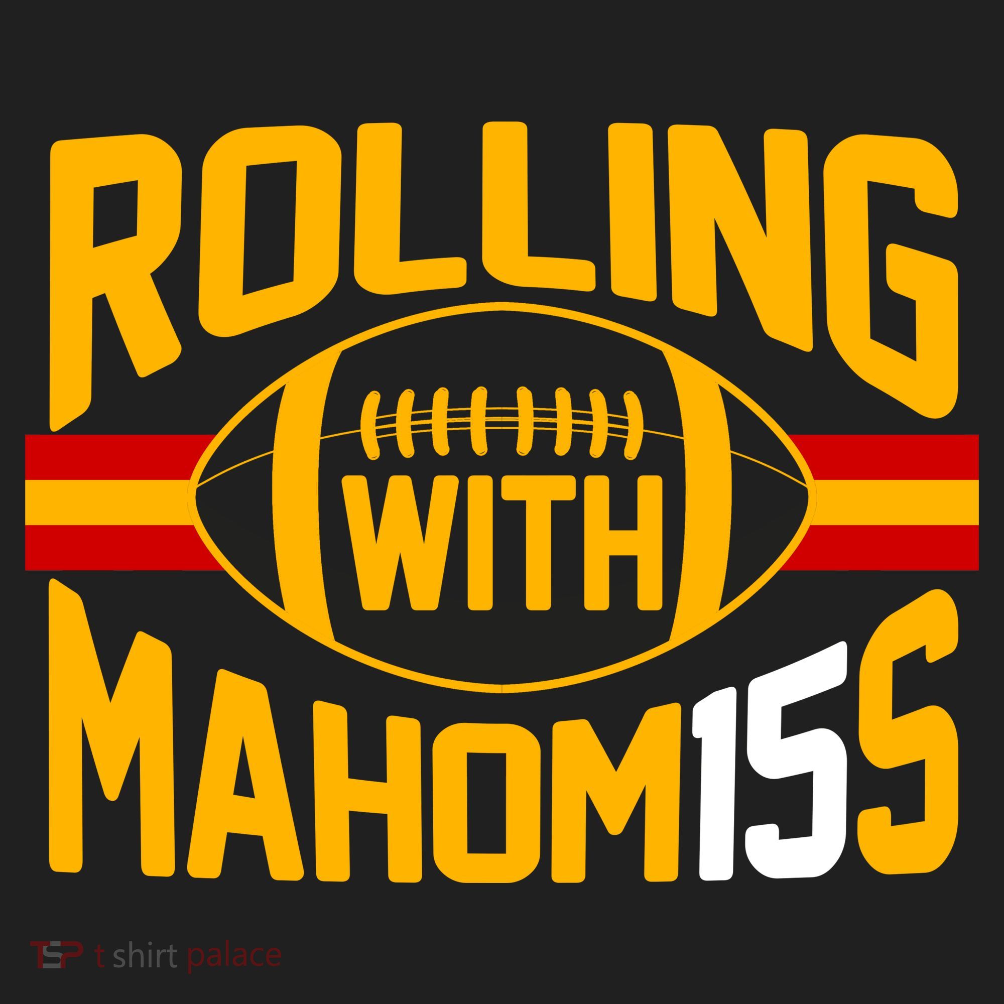 Rolling With Mahomes KC Football Beanie