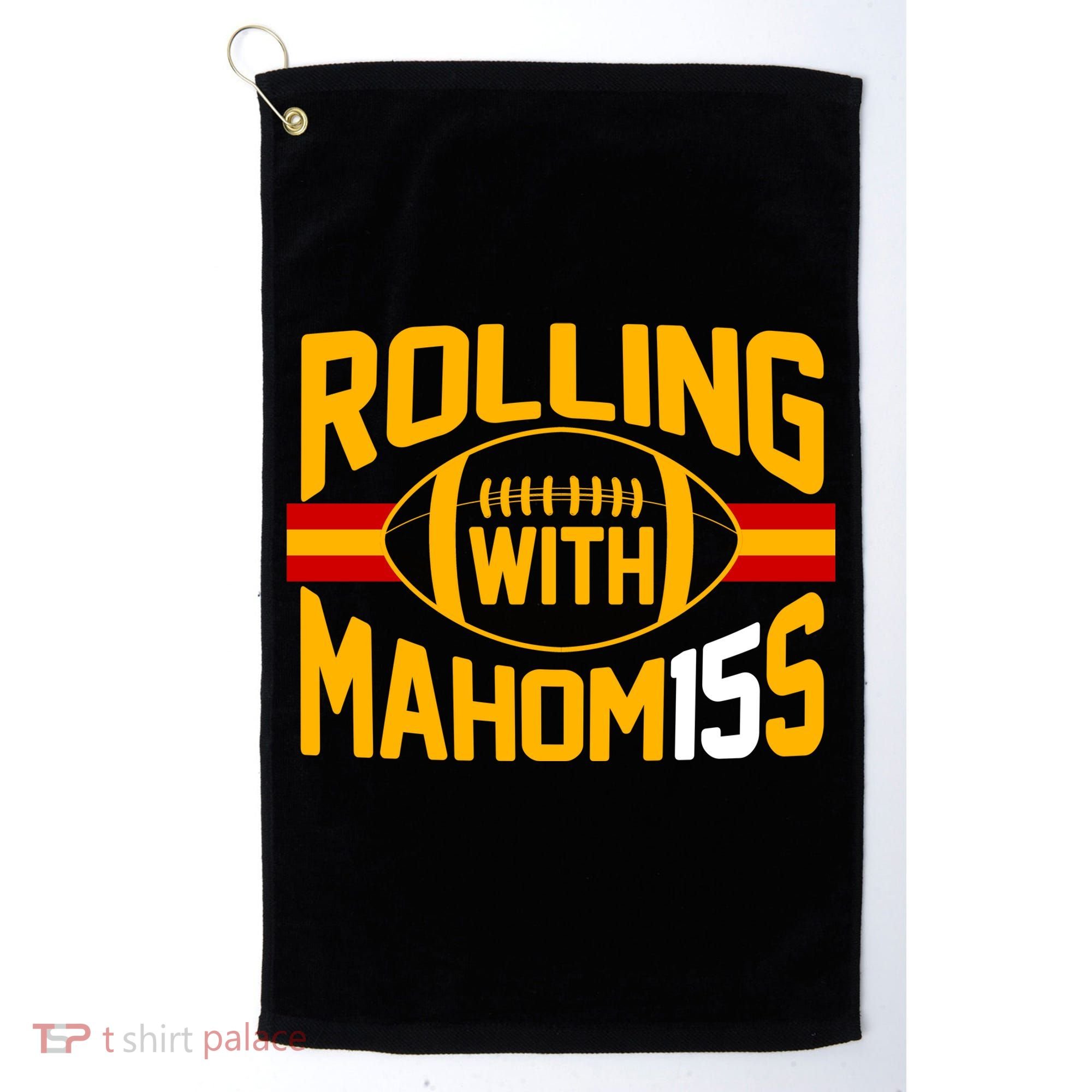 Rolling With Mahomes KC Football Golf Towel