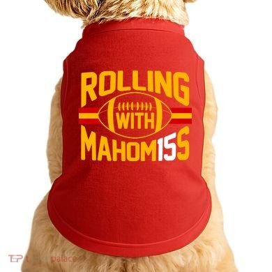 Rolling With Mahomes KC Football Doggie Tank