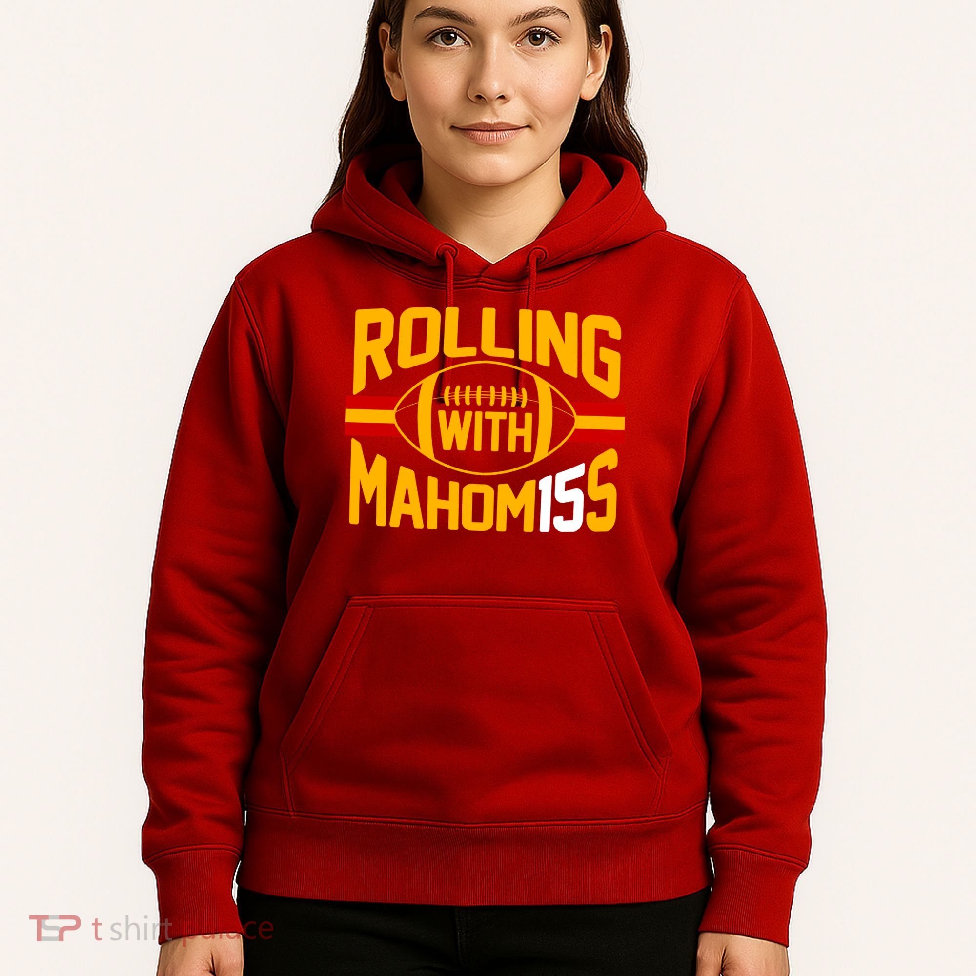 Rolling With Mahomes KC Football Hoodie