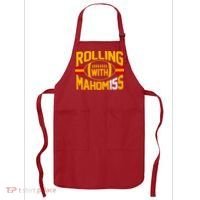 Rolling With Mahomes KC Football Apron thumb 0