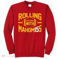 Rolling With Mahomes KC Football Sweatshirt thumb 0