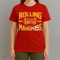 Rolling With Mahomes KC Football T-Shirt thumb 4