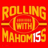 Rolling With Mahomes KC Football Ornament thumb 1