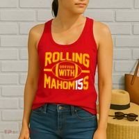 Rolling With Mahomes KC Football Women's Tank Top thumb 2