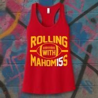 Rolling With Mahomes KC Football Women's Tank Top thumb 3