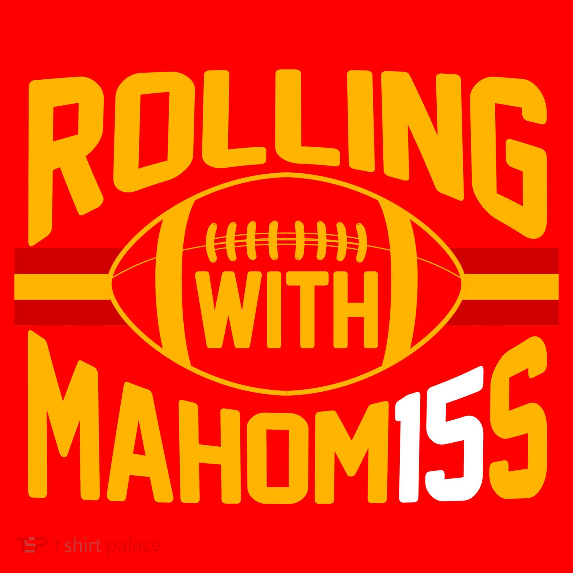 Rolling With Mahomes KC Football Baby Bodysuit