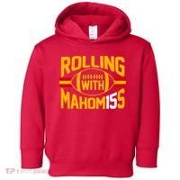 Rolling With Mahomes KC Football Toddler Hoodie thumb 0